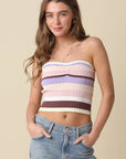 Alison Striped Knit Top