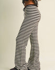 Striped Relaxed Pants with Drawstring Waist
