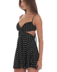 Lucy in the Sky Polka Dot Cutout Dress
