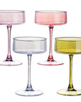 Lustre Tight Optic Cocktail Coupe-4 Assorted