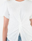 Polly Puff Sleeve Twist Front Top