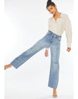 Candace Cross Front Straight Leg Jean