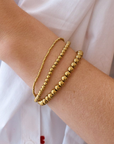 Waterproof Gold Ball Bracelets- small, medium, or large