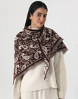 Women Paisley Print Tassel Triangle Scarf Warm Shawl Wrap