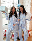 Blue Christmas Pajama Set