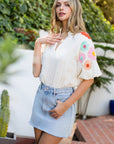 Liana Multi Colored Floral Top