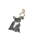 Hand-painted Frenchie Dog Breed Bag Charm + Keychain
