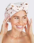 Luxury Shower Cap - Blush Dot
