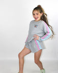 Butterfly embroidery sweatshirt