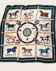 Equestrian Silk-Style Bandana – Multi-Style Horse Designs