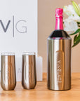 Champagne Gift Sets with Glass Lined Flutes