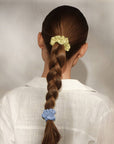 Ruched Satin Scrunchies 5pc Set - Multi-color