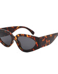 Retro Chic Narrow Bold 90s Women Cat Eye Sunglasses