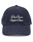 'Blue Cheese Stuffed Olives' Corduroy Hat - Indigo
