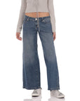 Low Rise Wide Leg Jeans in Blue