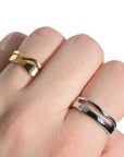 Waves Gold Ring Set