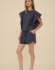 Poppy Eyelet Drawstring Shorts