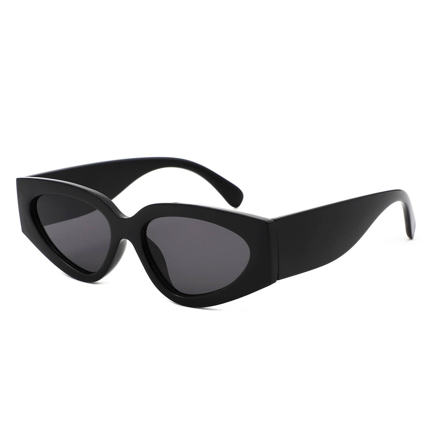 Retro Chic Narrow Bold 90s Women Cat Eye Sunglasses