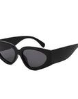 Retro Chic Narrow Bold 90s Women Cat Eye Sunglasses