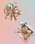 Holiday Cloud 9 Satin Pillow Scrunchie 1pc - Champagne