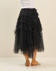Solei Tiered Ruffle Tulle Skirt