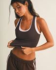 Double Layered Racerback Tank Top