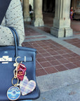 Hand-painted Caviar Bag Charm + Keychain
