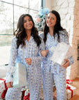 Blue Christmas Pajama Set