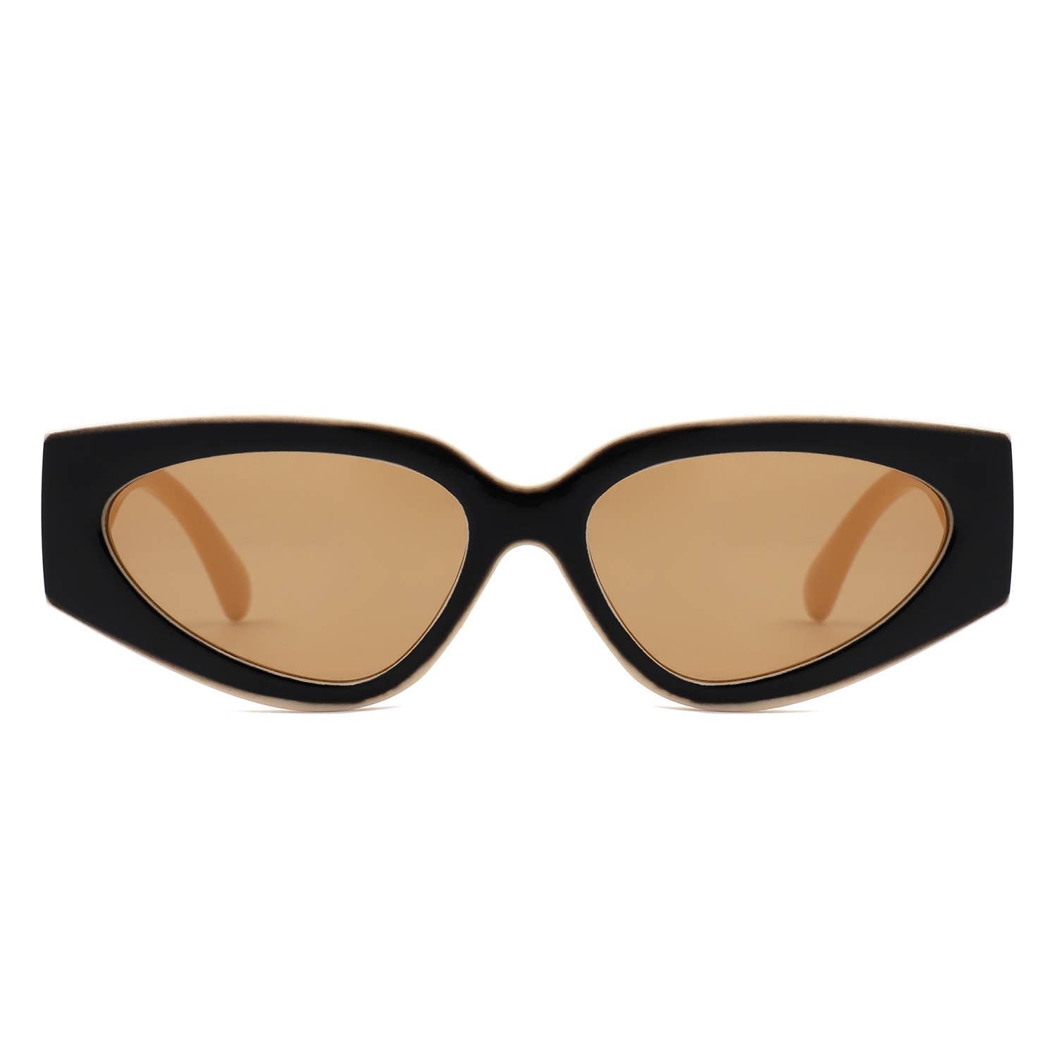 Retro Chic Narrow Bold 90s Women Cat Eye Sunglasses