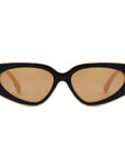 Retro Chic Narrow Bold 90s Women Cat Eye Sunglasses