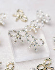 Sparkling Diamond Mini Statement Bow Earrings