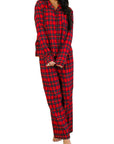 Festive Print Button-Up Pajama Set