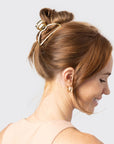 Open Shape Claw Clip - Gold