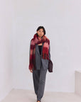The Reykjavik Scarf Burgundy check