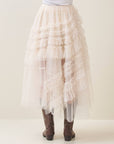 Solei Tiered Ruffle Tulle Skirt