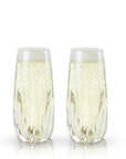 Raye Crystal Stemless Champagne Flutes