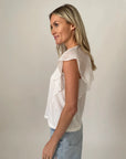 Lucia Flutter Sleeve Top