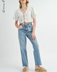 Janelle Embroidered Top