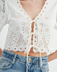 Janelle Embroidered Top