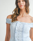 Effie Strapless Poplin Top