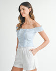 Effie Strapless Poplin Top