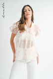 Janice Sheer Floral Blouse