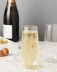 Raye Crystal Stemless Champagne Flutes