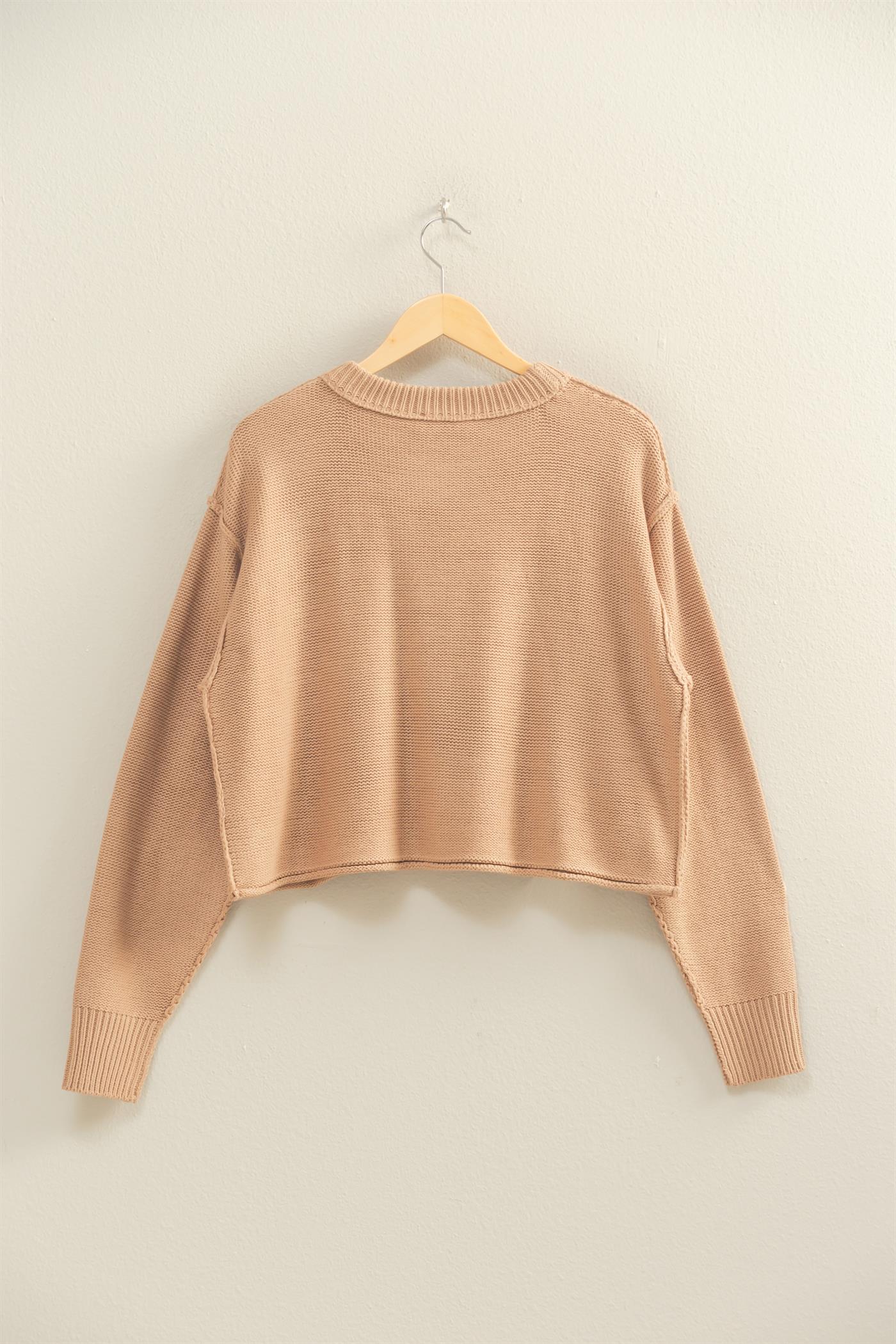 Katie Seam Detail Oversized Sweater
