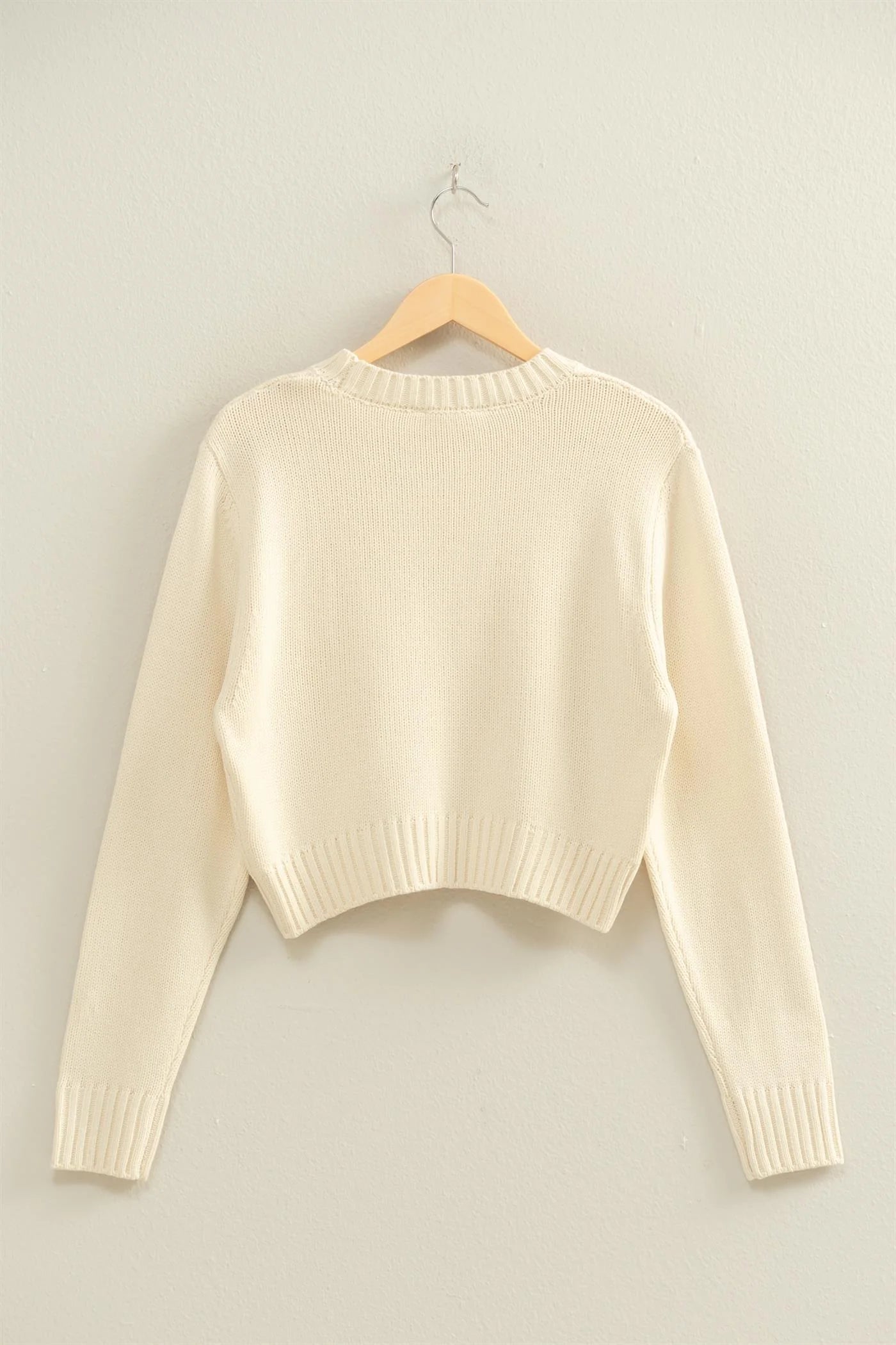 Dottie Cropped Long Sleeve Sweater