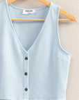 Ash Cropped Vest