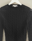 Monique Pointelle Knit Sweater