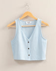 Ash Cropped Vest