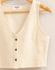 Ash Cropped Vest