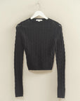 Monique Pointelle Knit Sweater